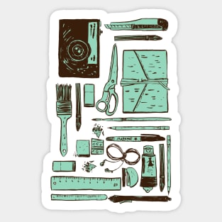 Artist Tools Pattern Sticker